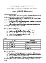 Đề thi chọn học sinh năng khiếu Tin học lớp 8 (Có đáp án) - Năm học 2015-2016 - Phòng GD & ĐT Phù Ninh